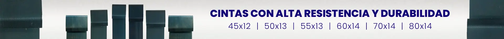 Cintas de acero flexible y resistente con espesores desde 45x12 hasta 80x14 Cintas de acero templado para puertas enrollables
