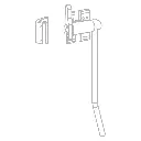 CONJUNTO MANETA EXTERIOR ACERO INOX CASCAN #2.webp