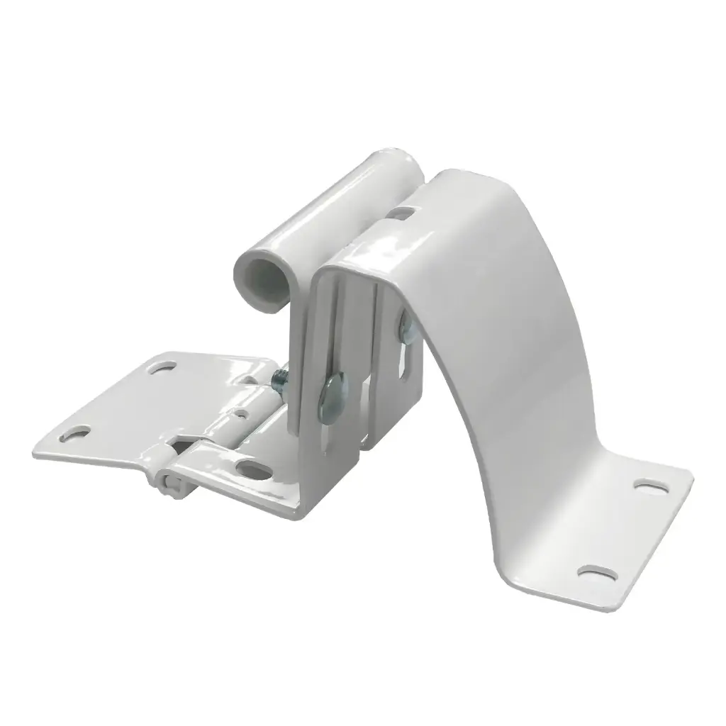 BISAGRA LATERAL BLANCA con Porta Rodillo PARA PUERTA SECCIONAL