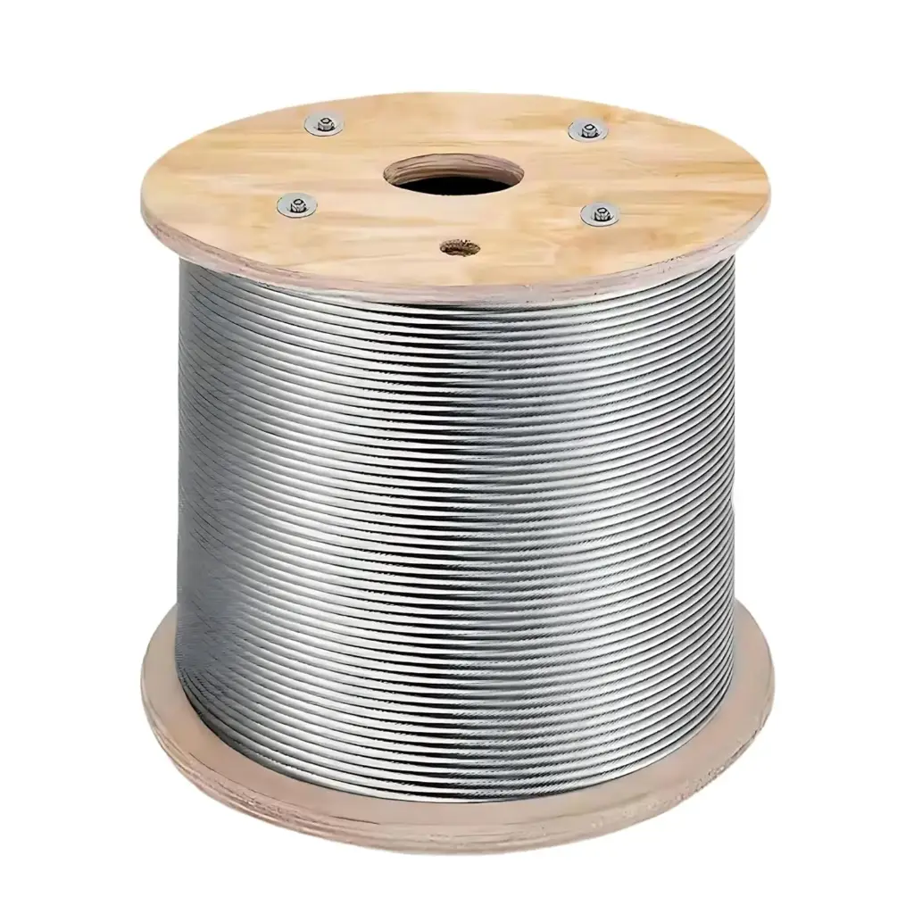 CABLE DE ACERO PARA PUERTA SECCIONAL 3 mm hasta 200 kg peso