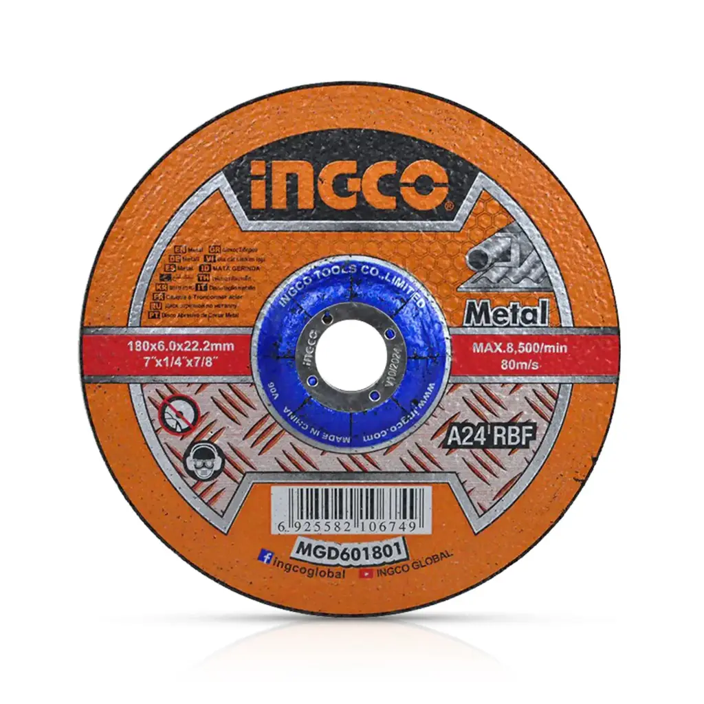 DISCO DE CORTE PARA PULIDORA GRANDE DE 180MM ó 7" - INGCO