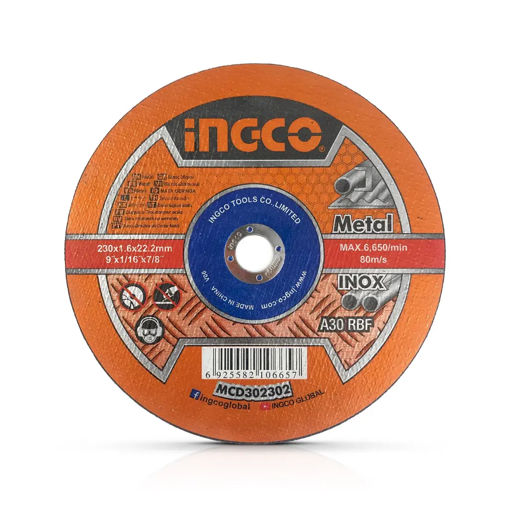 DISCO DE CORTE PARA PULIDORA GRANDE DE 230MM ó 9" - INGCO