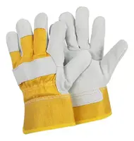 GUANTES DE CUERO DE TRABAJO - GRIS