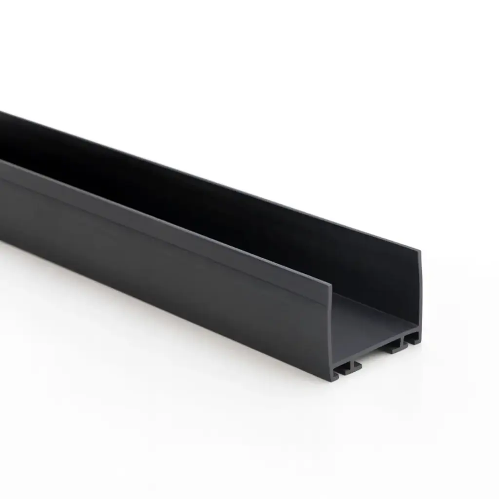 PERFIL DE ALUMINIO PARA COLOCACIÓN DE GOMA PARA CIERRE INFERIOR