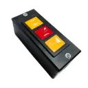 Pulsador 3 botones para sobreponer Rolling 600v 3A