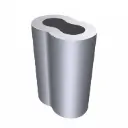 Sellador Aluminio Oval para cable seccional