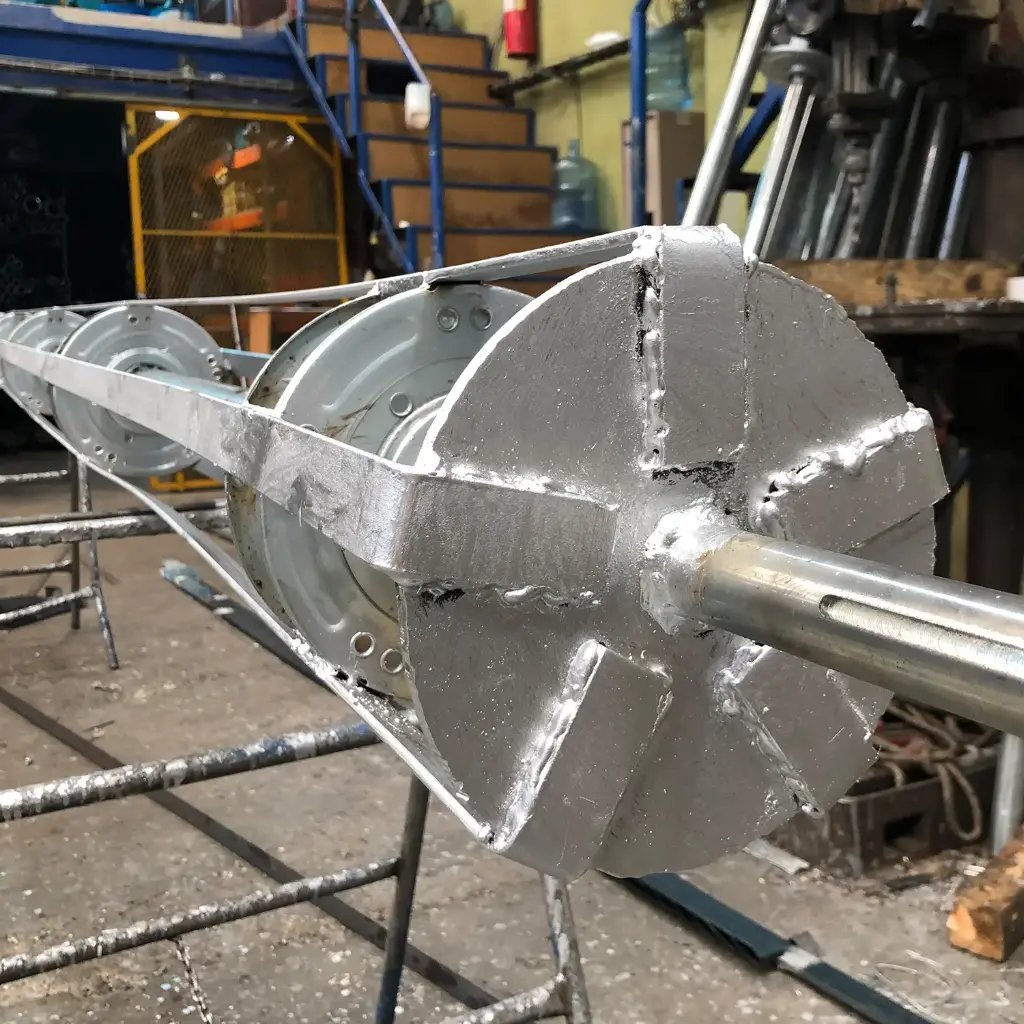 ENSAMBLE DE EJE CON TIRO POR CADENA HASTA 4MTS