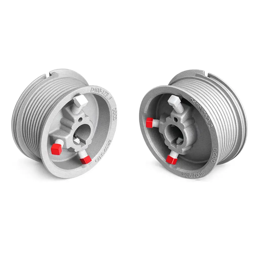 Tambor - Polea Seccional para puerta h 3760 max Pareja 