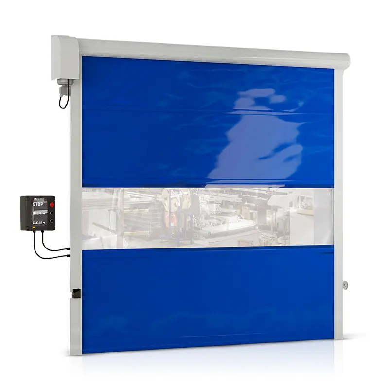 PUERTA RAPIDA INDUSTRIAL SPIN CON PERFILES ALUMINIO