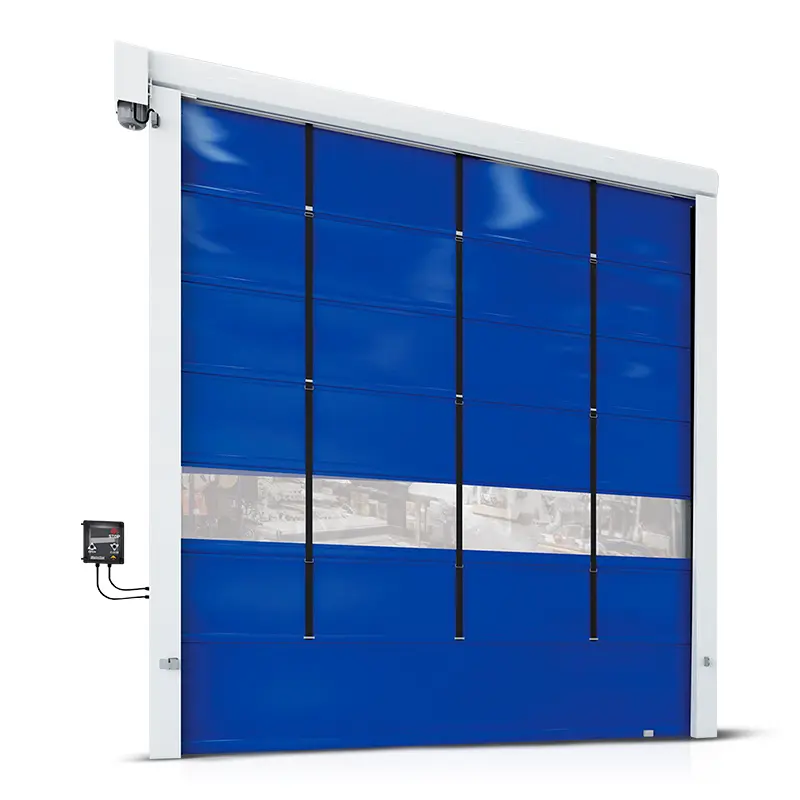 PUERTA RAPIDA APILABLE, GUIAS CHAPA GALVAN.