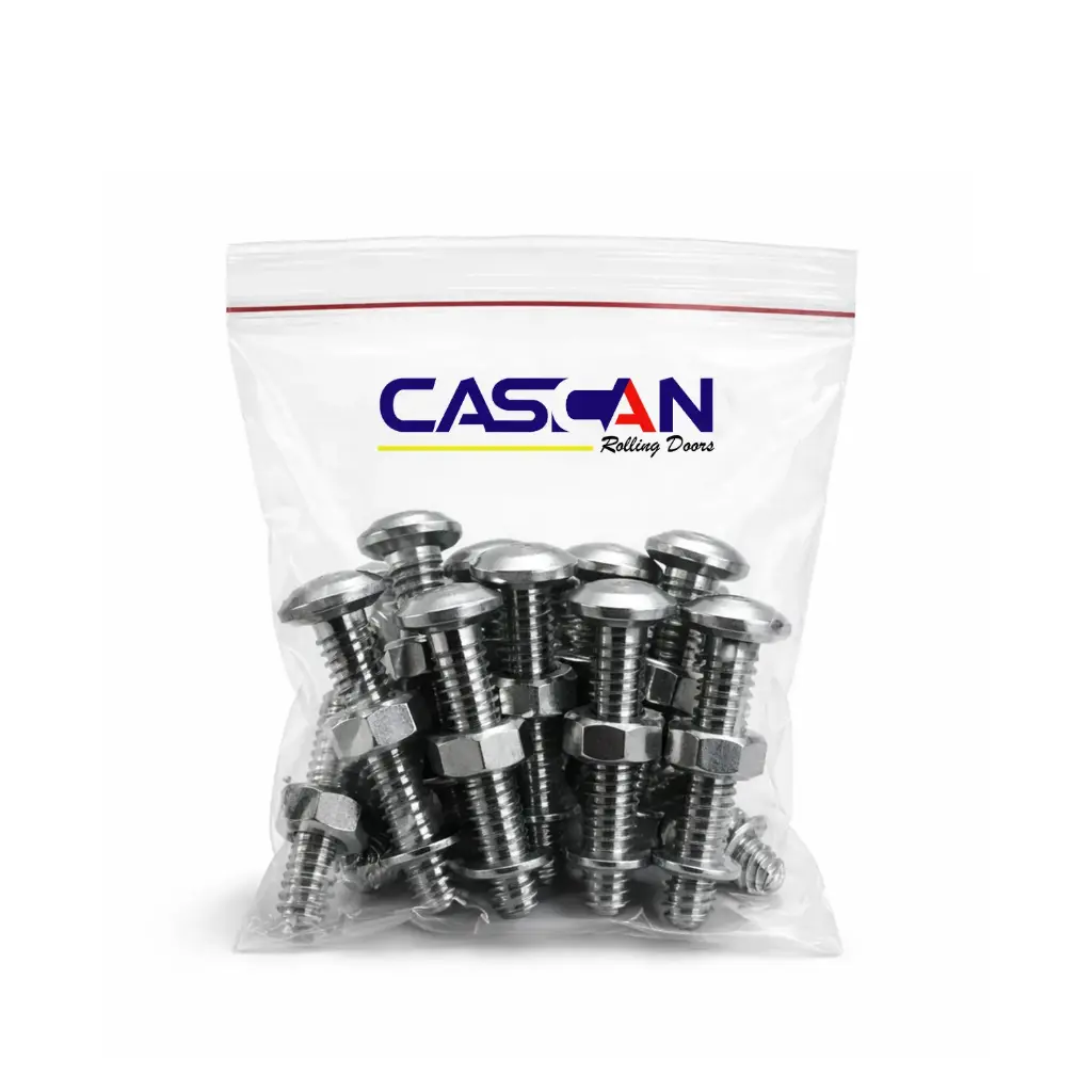 TORNILLO DE CARRUAJE DE 6 x 30MM PARA CERRADURA DE ¼ x 1" + TUERCA