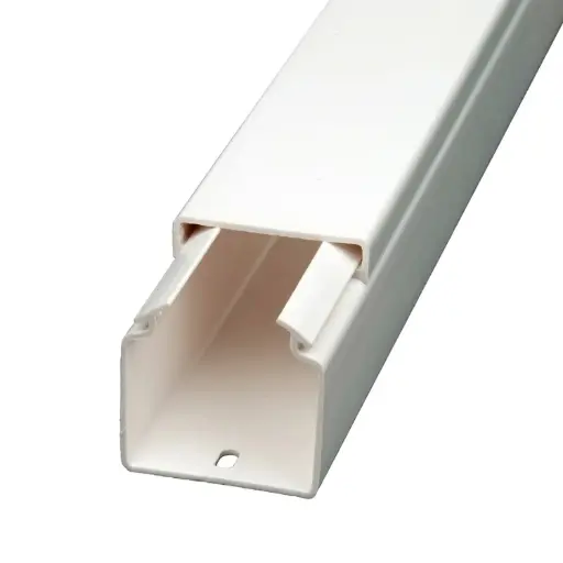 [canaletaplstica] Canaleta rectangular blanca 2 mtr