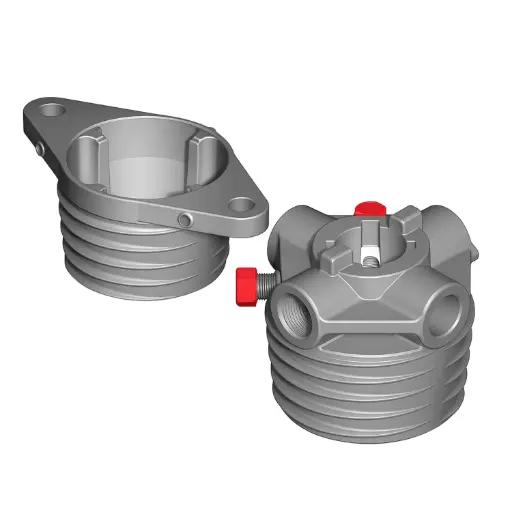 [TerAluMue67] Terminal aluminio para muelle seccional D67 (pareja)
