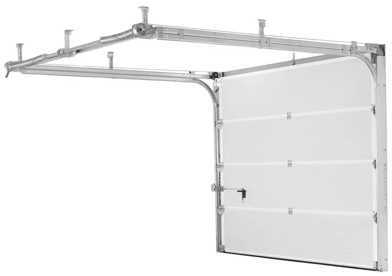 Puerta Seccional Panel Acanalado Standard Blanco Europeo alta Calidad