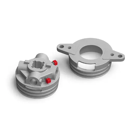 Terminal aluminio para muelle seccional D95 (pareja)